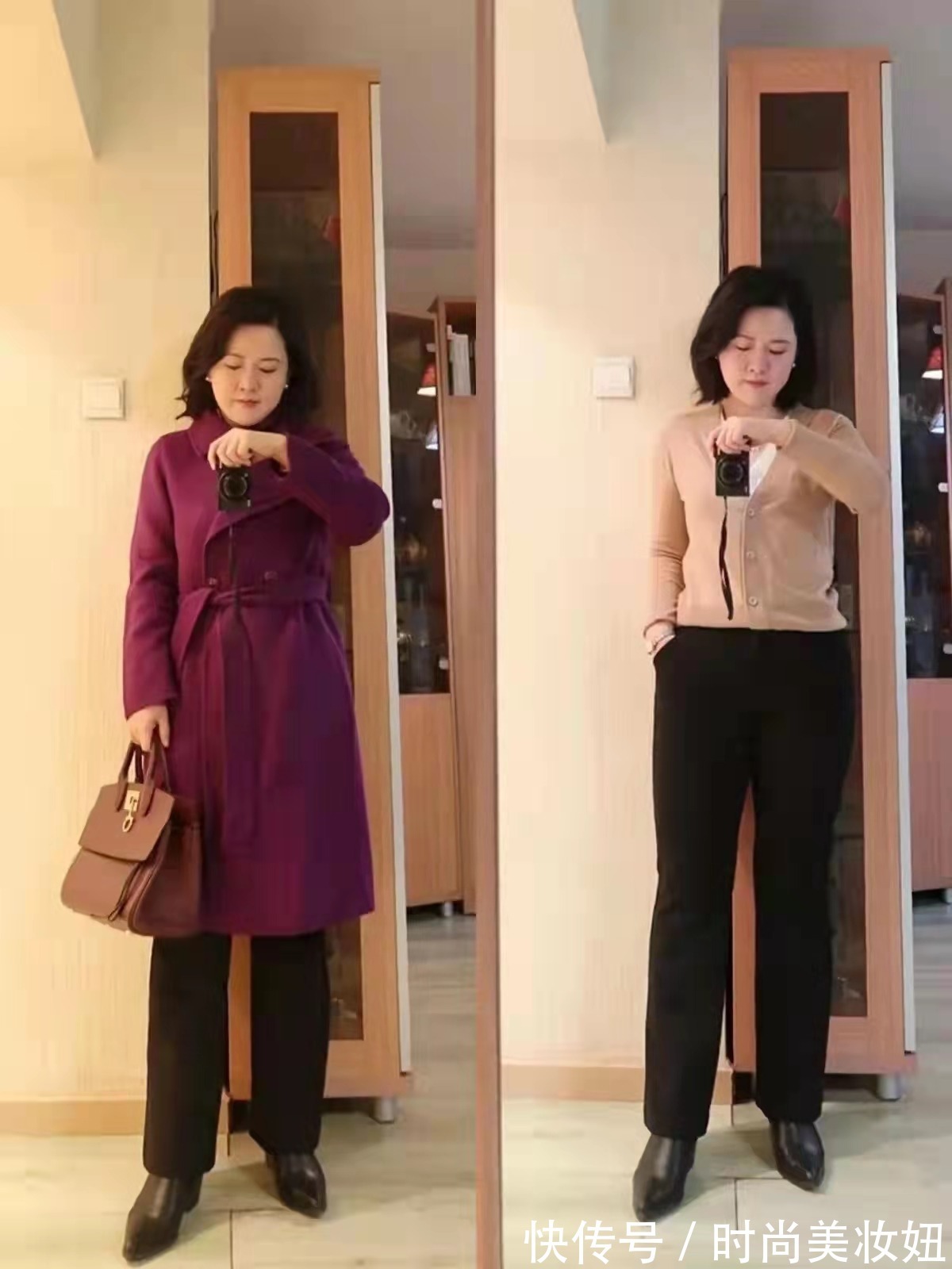 穿搭|“短靴+9分裤”才是冬季该有的穿搭,看微胖博主示范,保暖洋气