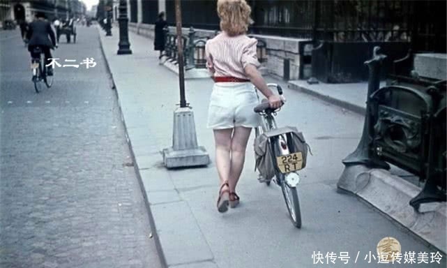 巴黎|彩色老照片:德占时期的法国,无人反抗德军压迫,巴黎人习以为常