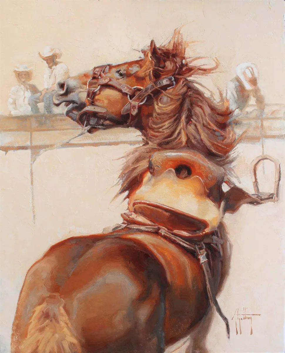 画家|美国90后美女画家,画马堪称一绝!