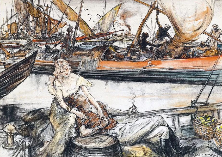 上流社会@美国最伟大的插画家,记录了上流社会的男男女女纸醉金迷的情景