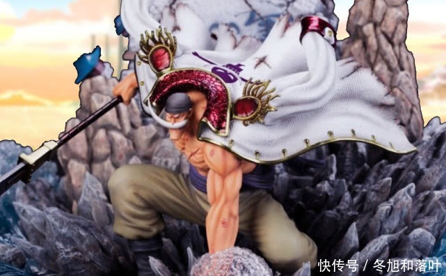 城楼|3000的白胡子手办,震震果实特效显著,身后城楼裂痕清晰