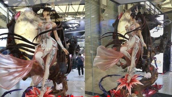 腳踩|斗羅大陸：小舞等身雕塑終于來了！腳踩彼岸花絕美亮相，身材矚目