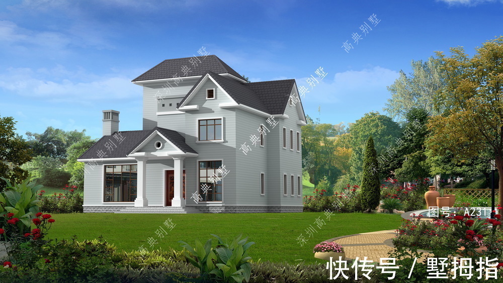 农村|带柴火灶的农村别墅,外观气派十足,整体造型别致美观。