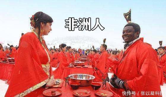 非洲人|同样是“穿汉服”,中国人漂亮,韩国人卡哇伊,非洲人别有一番风味