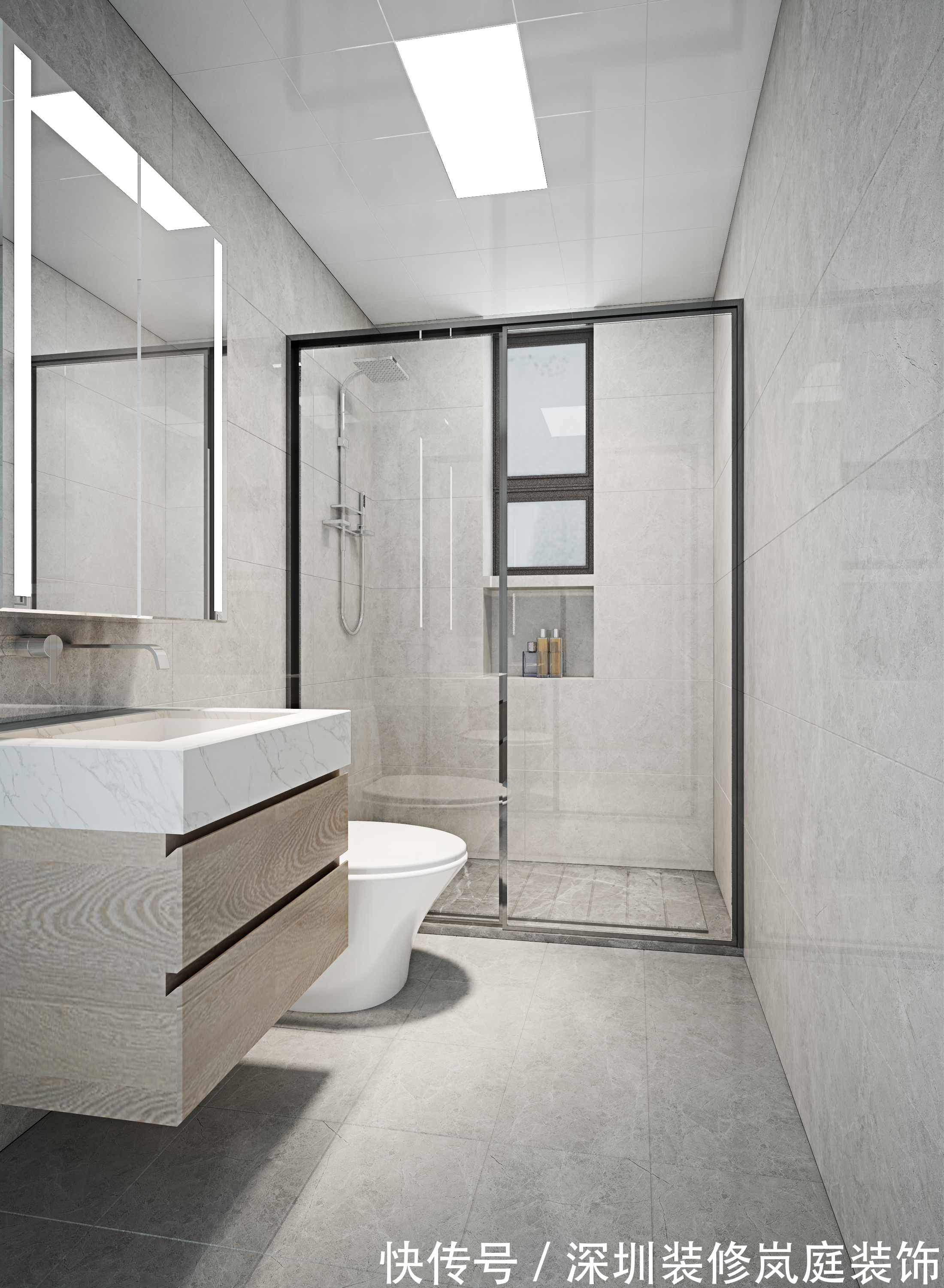 城市花园|深圳装修:大冲城市花园100㎡现代简约,高纯色彩的大量运用!