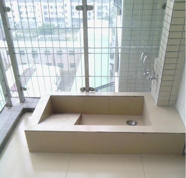 储物空间|媳妇在阳台砌了个“洗衣池”,这样的设计还是头一回见,晒晒