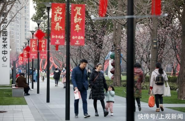 春花|申城春早，樱花渐入佳境，静安雕塑公园上演“梅樱争春”