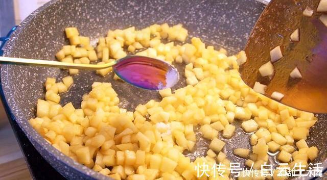 紫薯|不用揉面不用起酥，就能做出酥脆可口的苹果派，一口咬下料超足