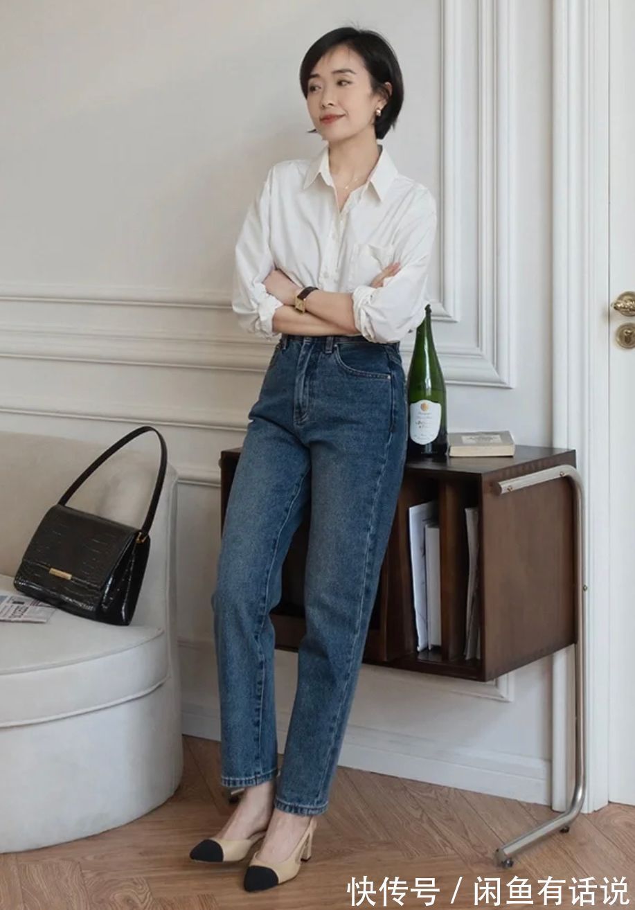 中年 这才是中年女人春天该穿的裤子:遮肉又显气质,搭衬衫外套都好看