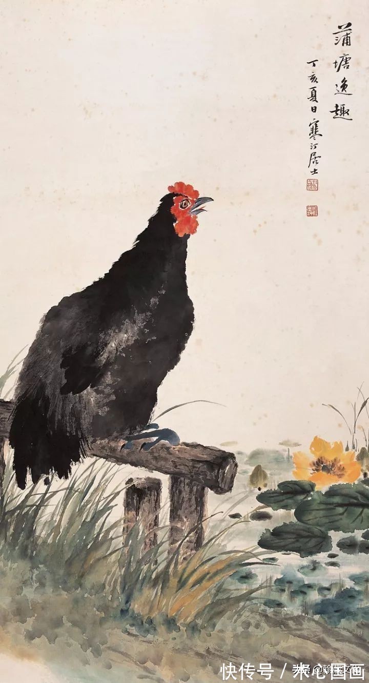 任伯年&江寒汀先生小写意花鸟画欣赏(一)