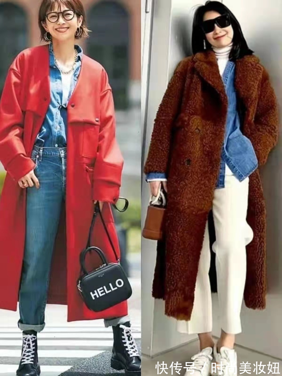 时髦 “叠穿”还是牛仔衬衫更时髦,看时尚博主的搭配,洋气又减龄