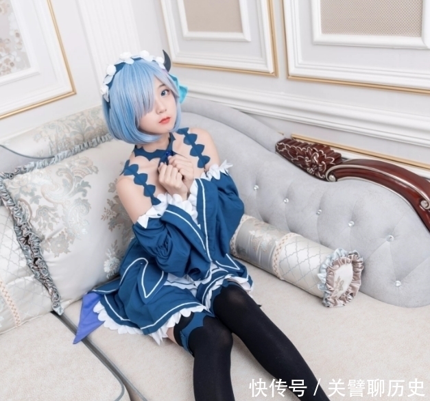 蕾姆|小姐姐COS蕾姆,照片一出立马成全网焦点,网友:真正的白富美