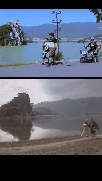 |搞笑GIF:摔成这样你这当妈的是不是很心痛?