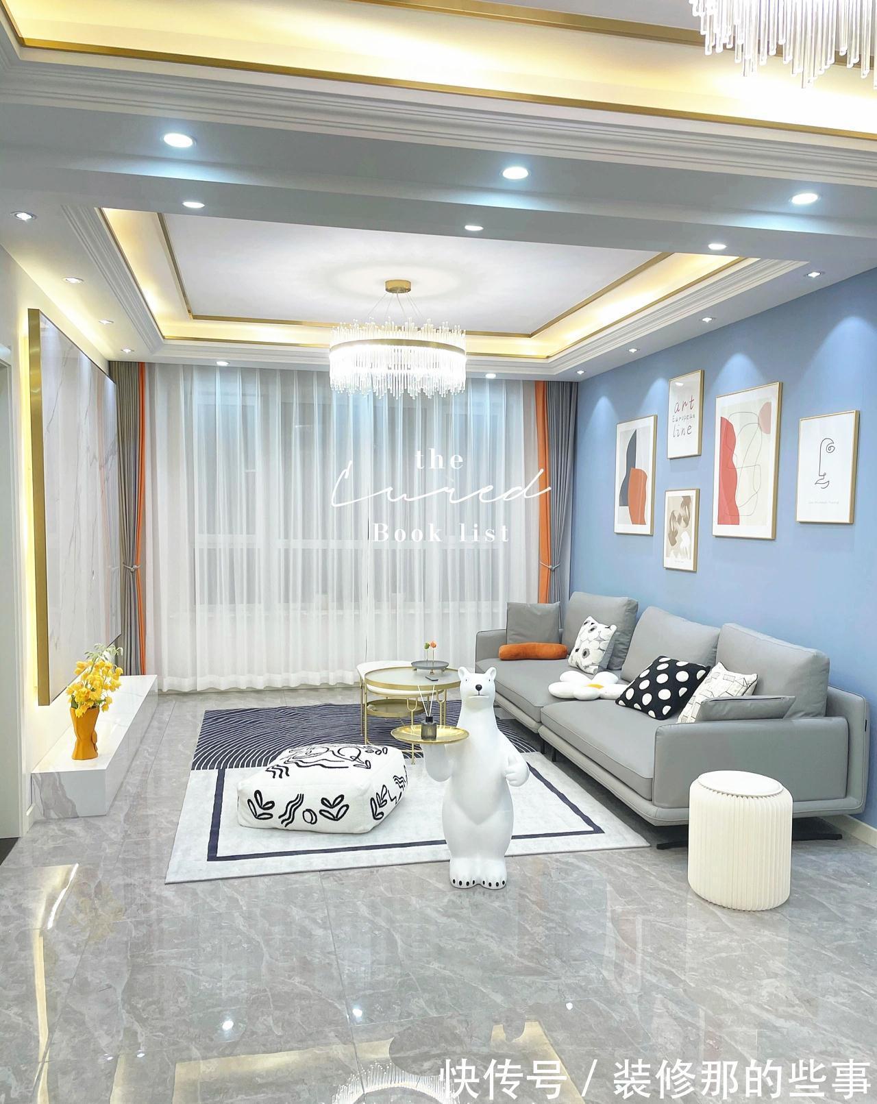 岩板|自己设计自己装修，90㎡只花10万，布置完家具软装效果远超20万