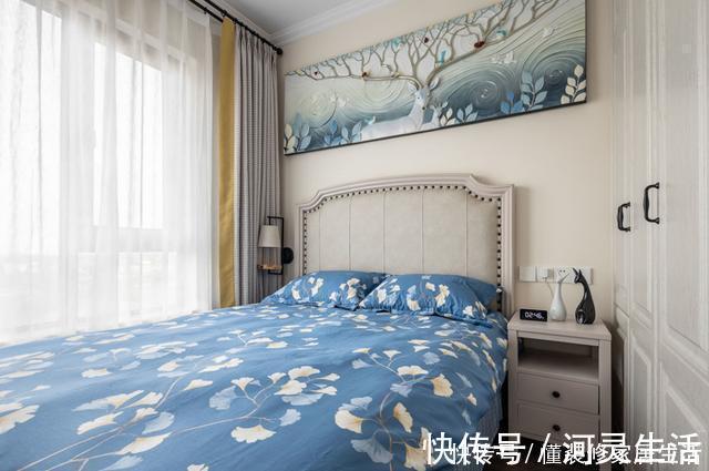 沙发|90平小三室,沙发不靠墙后面砌个矮柜,隔断餐厅,卫生间隔断巧妙