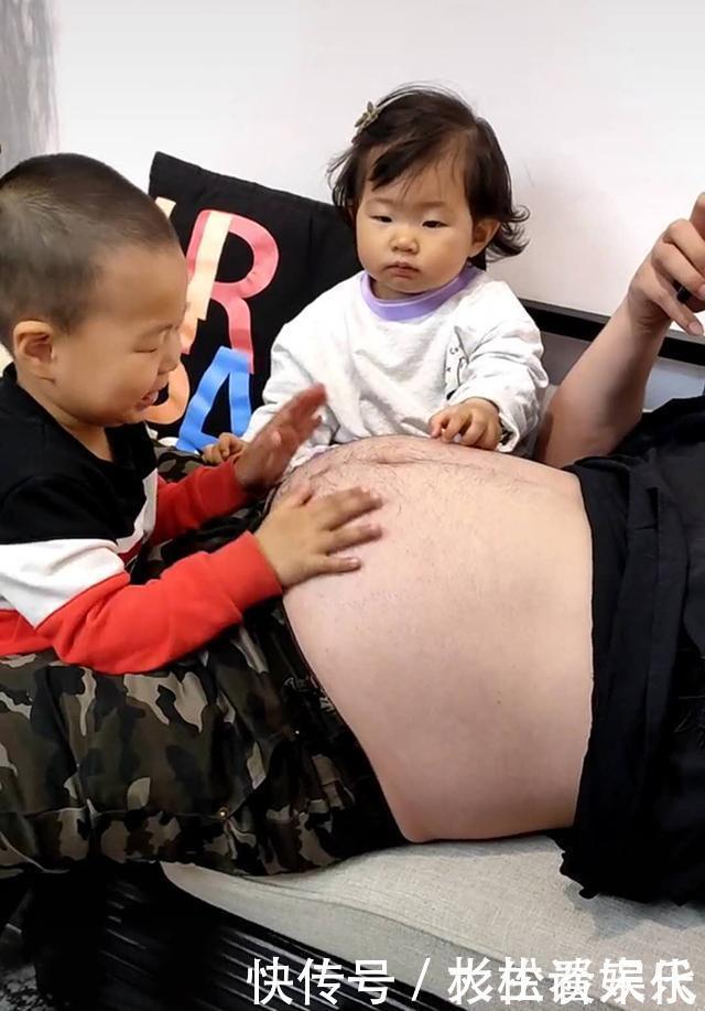将军|兄妹俩都想再要个弟弟,爸爸的“将军肚”被寄予厚望,妈妈无语了