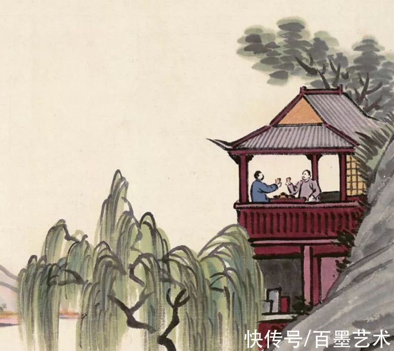 郑午昌@春风拂柳，春意浓！大师笔下的春柳太美了