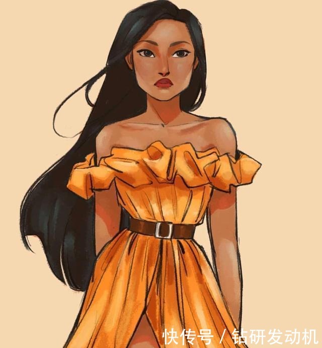 花木兰|迪士尼公主的礼服什么样艾莎女王清新自然,全场最酷的是花木兰