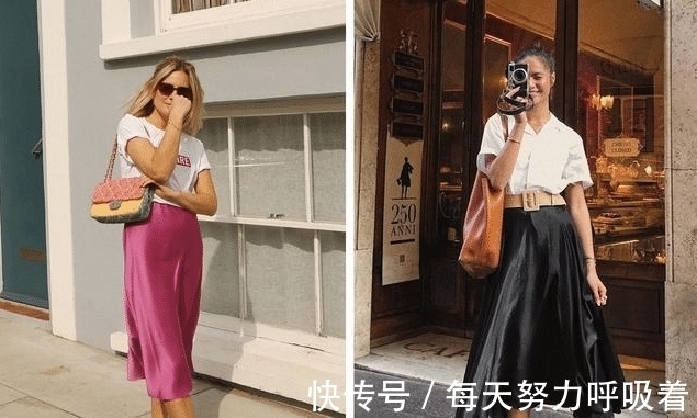 面裙|渣女裙下岗了 ！2021最流行穿“仙女缎面裙”，好看又高级！