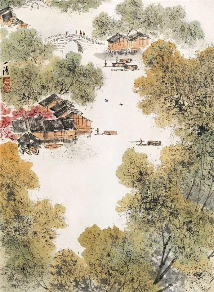  清清|这清清淡淡的山水，太养眼了，让你看一眼就爱上！