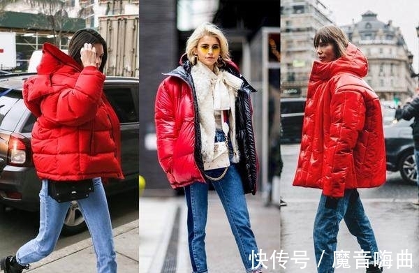 时髦感|羽绒服搭配牛仔裤,更能穿出时髦感