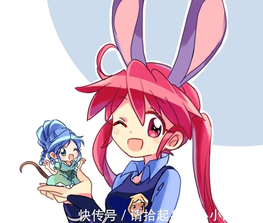 双子星公主|画师绘制《双子星公主》同人,与迪士尼联动,小公主长大了