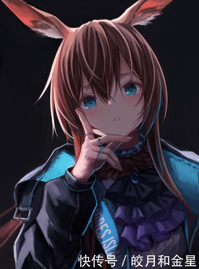 那颗星|二次元美图,明日方舟天上最亮的那颗星是蓝色的!