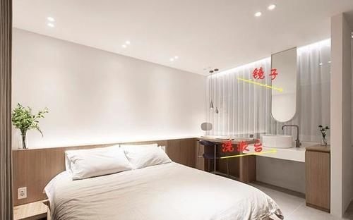 衣帽间|主卫改衣帽间压根不稀奇了,洗漱台挪到床边加隔断,这才叫头次见