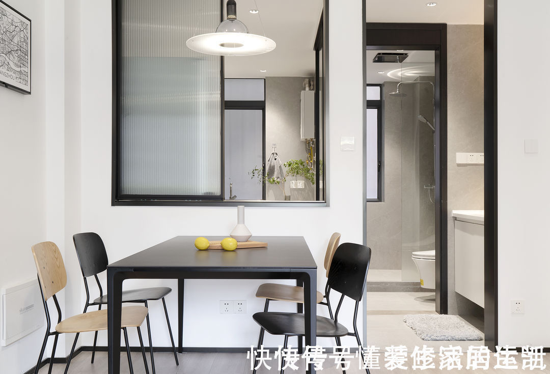 隔墙|80㎡实用主义装修,简约黑白灰色调,全屋简单又大气