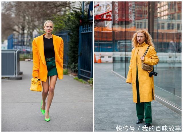 黑白灰不流行了,双色搭配更显高级,就连白色也能穿出新鲜感