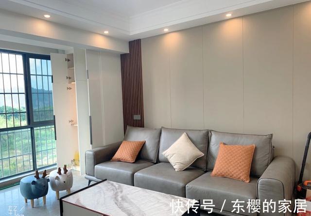 储物空间|一家四口新房,鞋柜衣帽一体柜很实用,电视墙更是大气,很满意