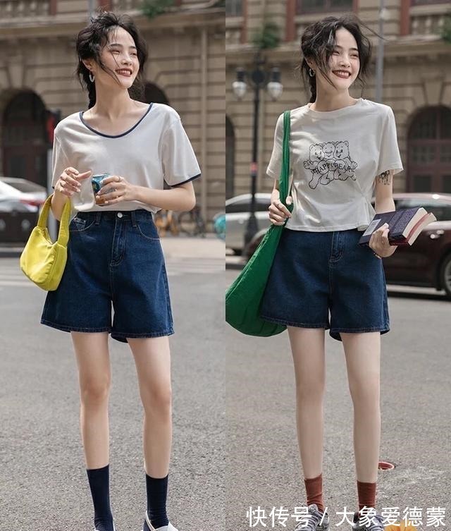 短裤 如何穿出怦然心动的少女感这些搭配精致减龄,真好看