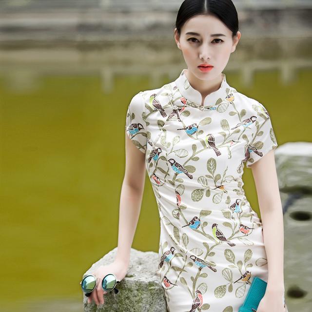 女人味|改良旗袍连衣裙,穿上女人味显示得淋漓尽致