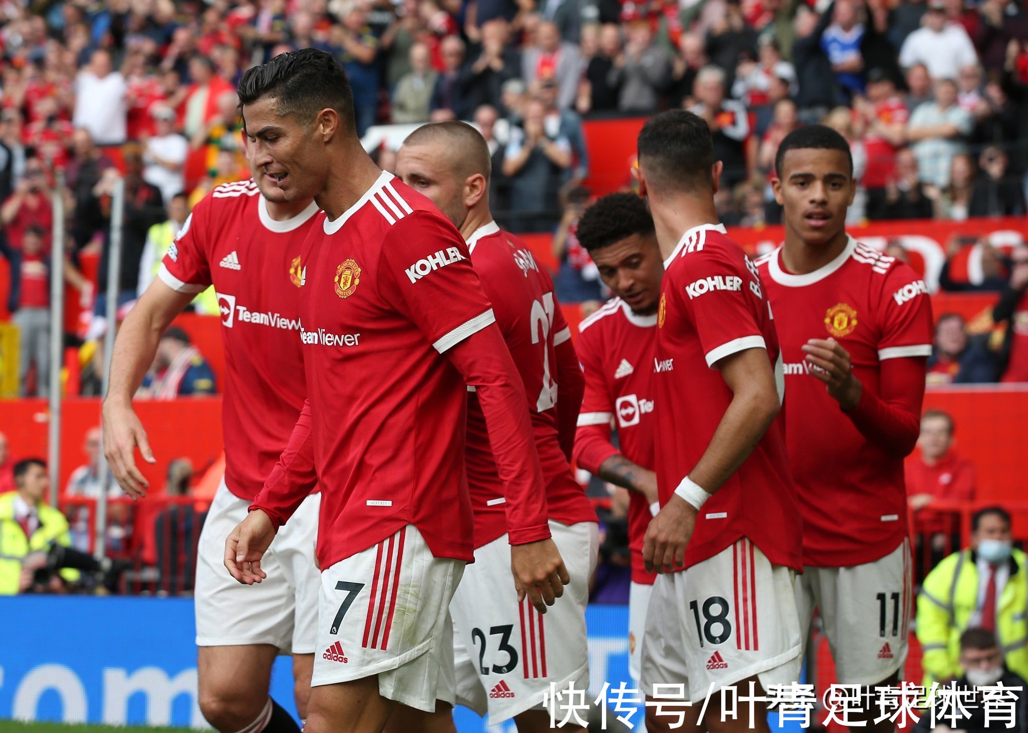 格林伍德|曼联4-1！C罗炸裂首秀：200次双响炮，加冕MVP！7万人膜拜