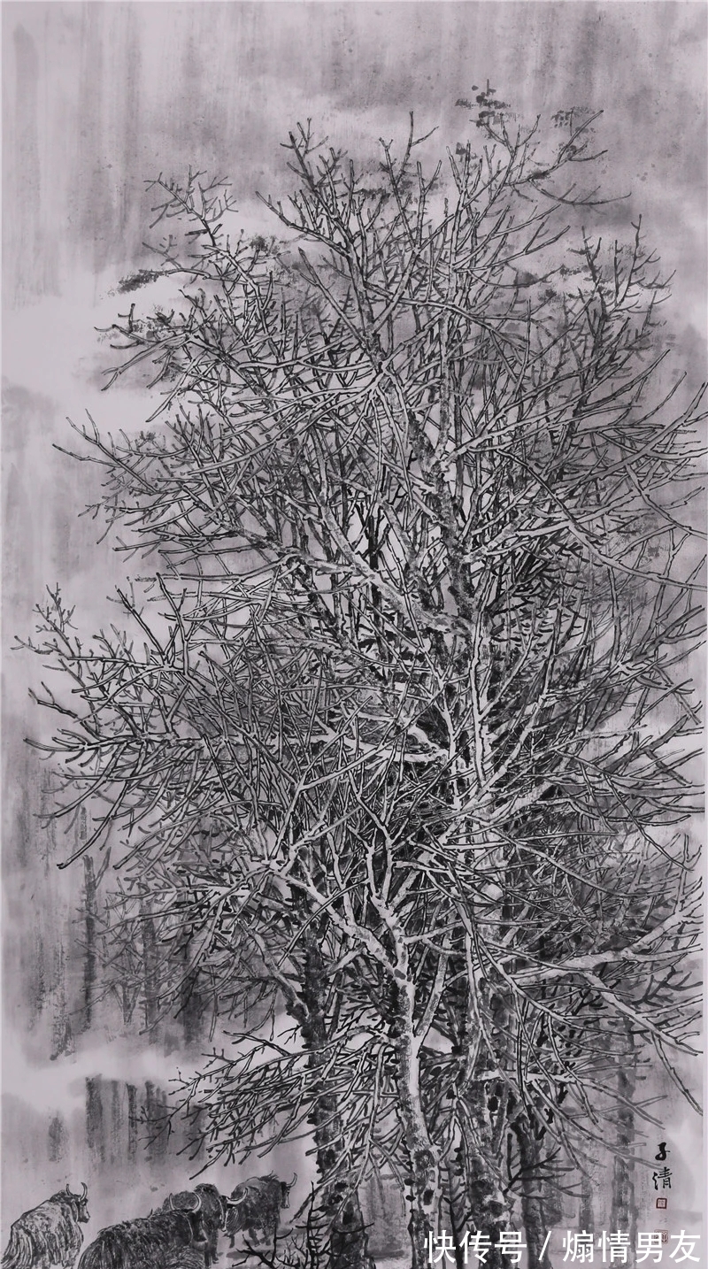 青绿@水墨与青绿,轻车熟路!徐子清山水画