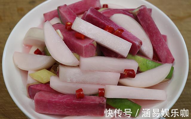 做法|冬季我家爱吃这款腌萝卜,脆爽开胃,做法简单,腌1天即可开吃