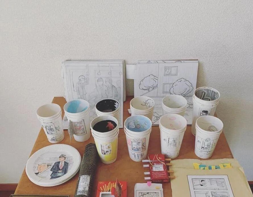 纸杯#给这位大神纸杯,还你可动的二次元美少女,更神奇的陆续有来