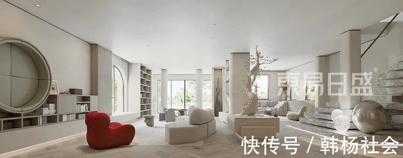 极简风|750㎡极简风别墅设计,日子不紧不慢,生活不急不躁