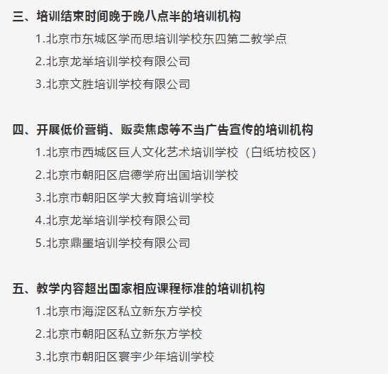 北京市教委|一次性收取超3个月费用，学而思、新东方、环球雅思被通报