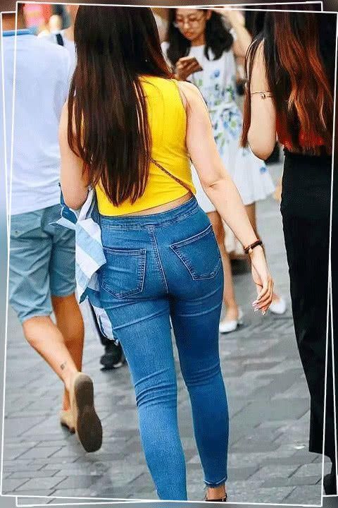 天气|不管什么天气，牛仔裤都是大街上随处可见的单品，轻松穿出性感