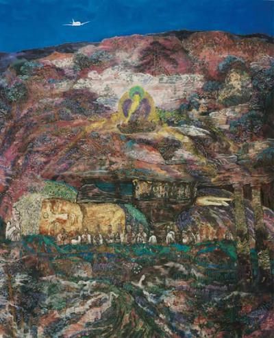  山水|青紫重彩一一王存海