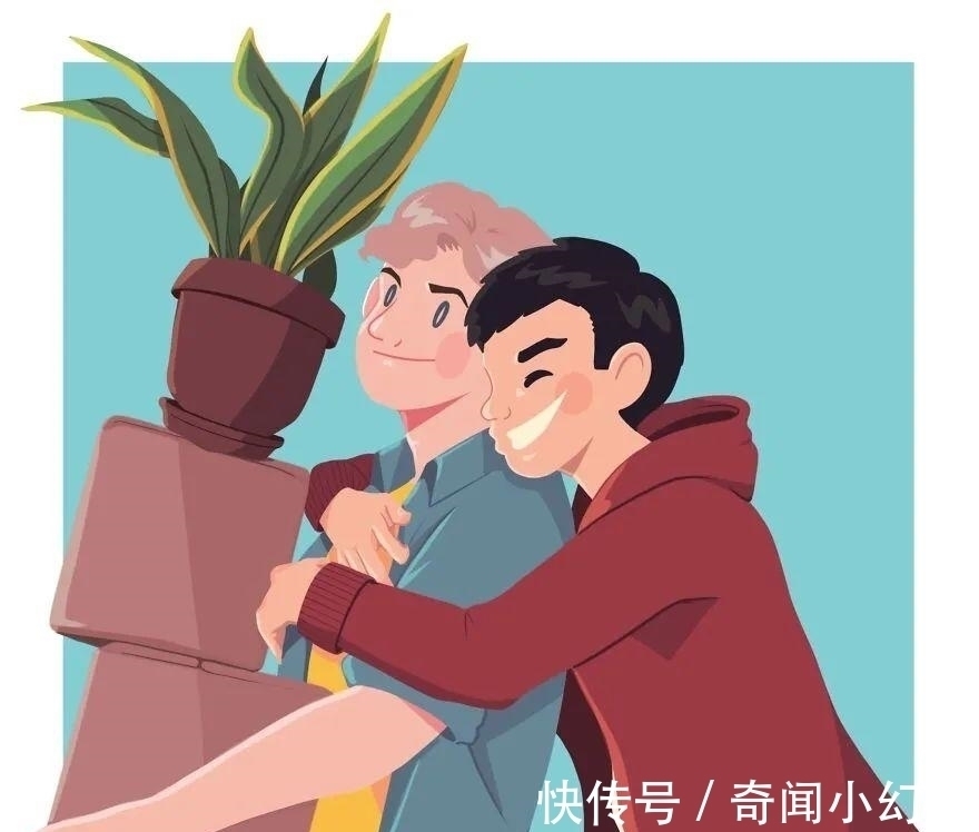 男性朋友!外国小哥用温情的插画,描绘出关于男人之间的浪漫,有点甜蜜