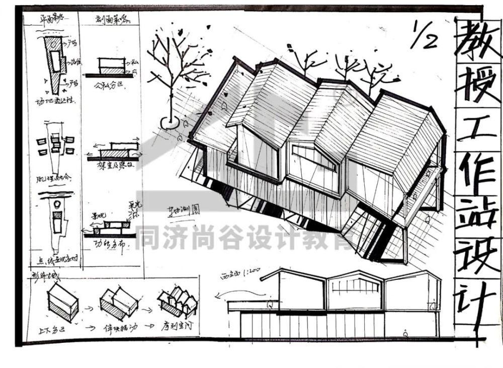 空间|小快题真题——驻村教授工作站设计