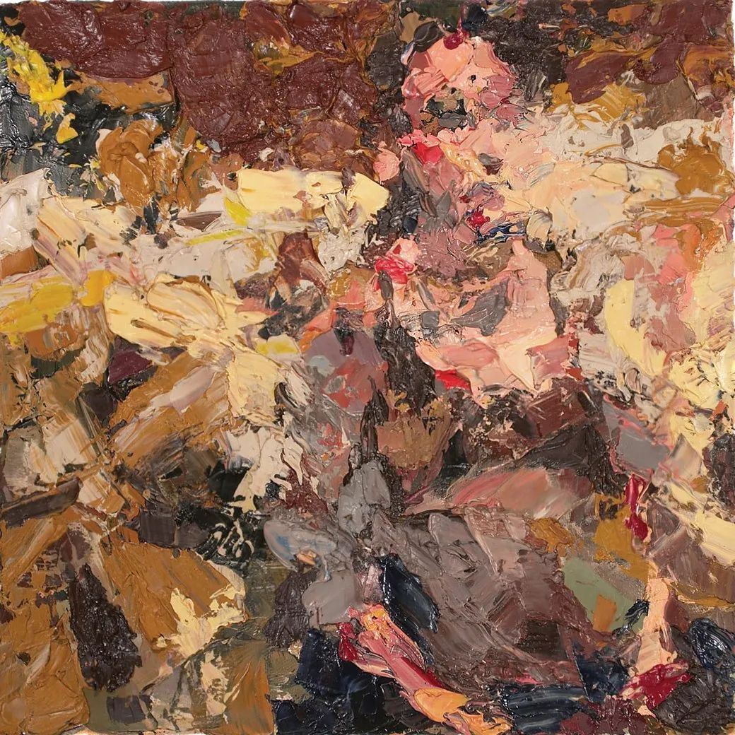 纹理&他将杂碎的色块,厚重的纹理,融于画中的人物