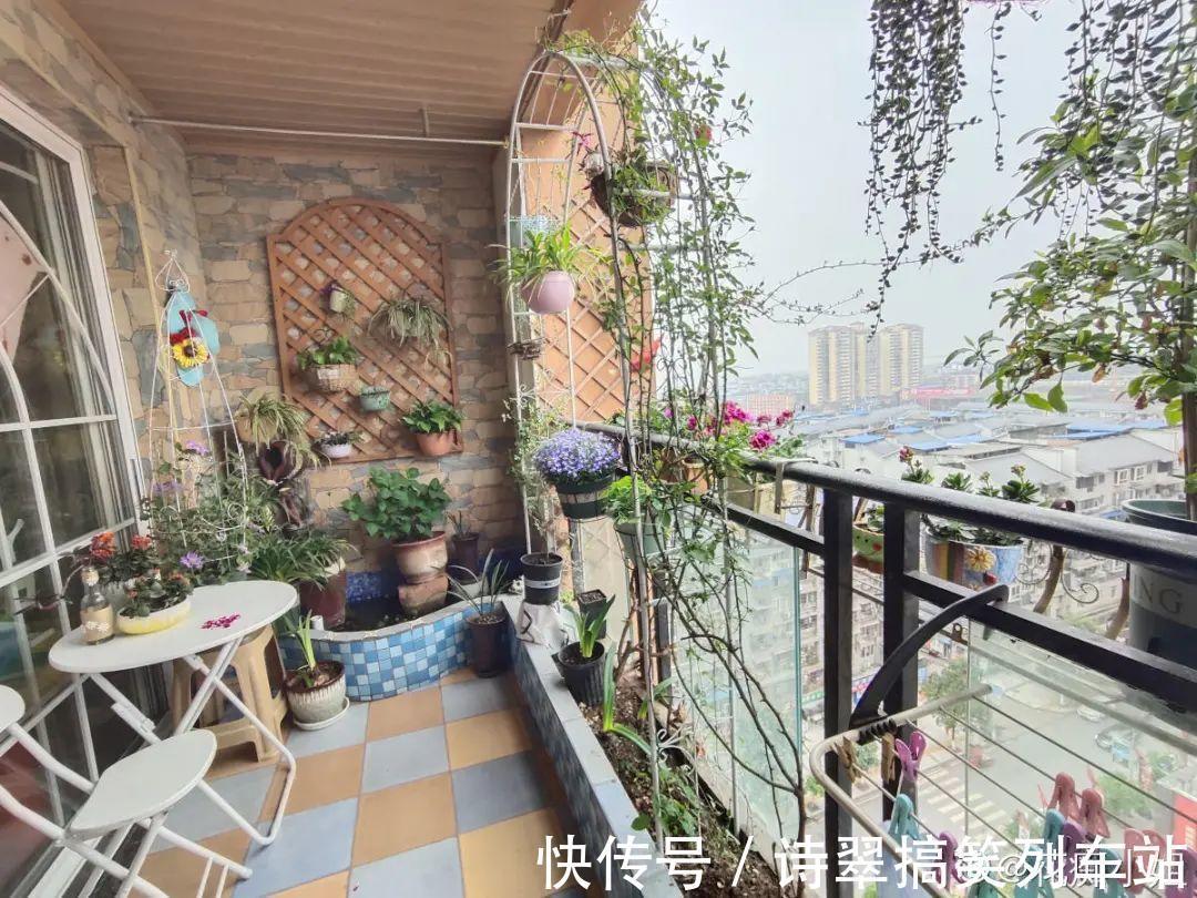 阳台党的烦恼，没有院子，只能挖空心思养花
