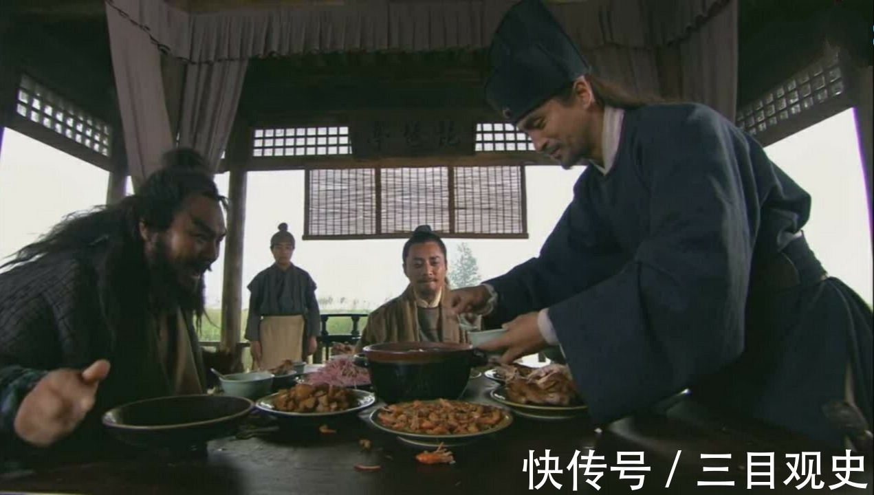 宋江@水浒中的三不:不和李逵同桌吃饭,不与武松为敌,不与吴用做朋友