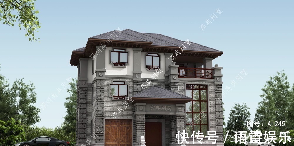 三层|中式三层别墅,户型方正,四面通风,采光极佳。