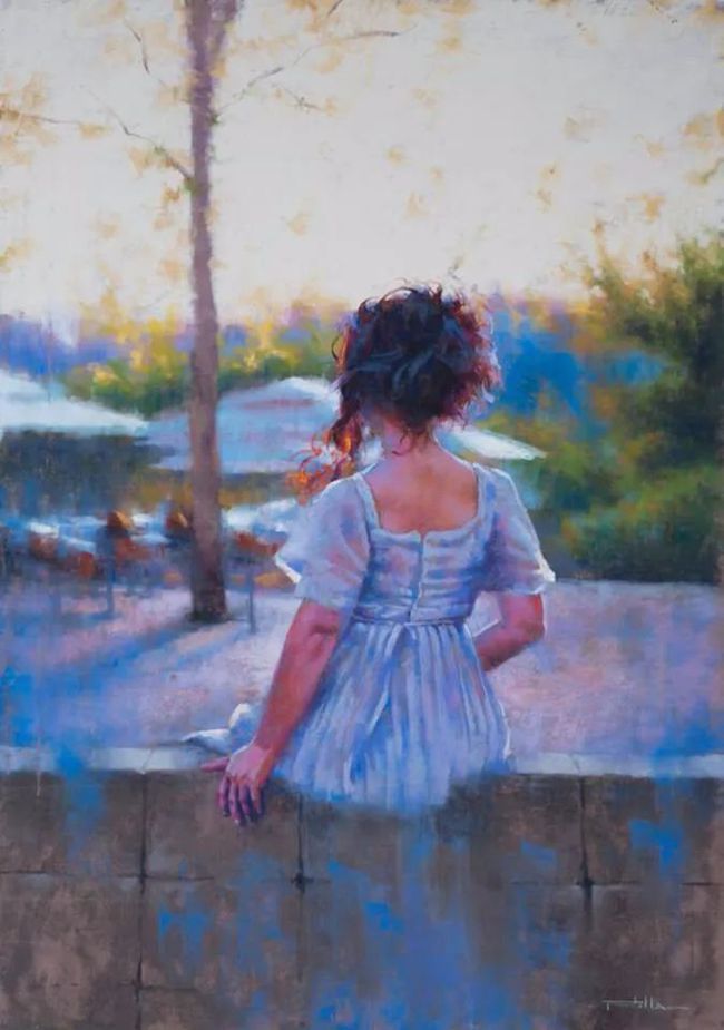 艺术学院$法国女画家:魅力独特的色粉味道