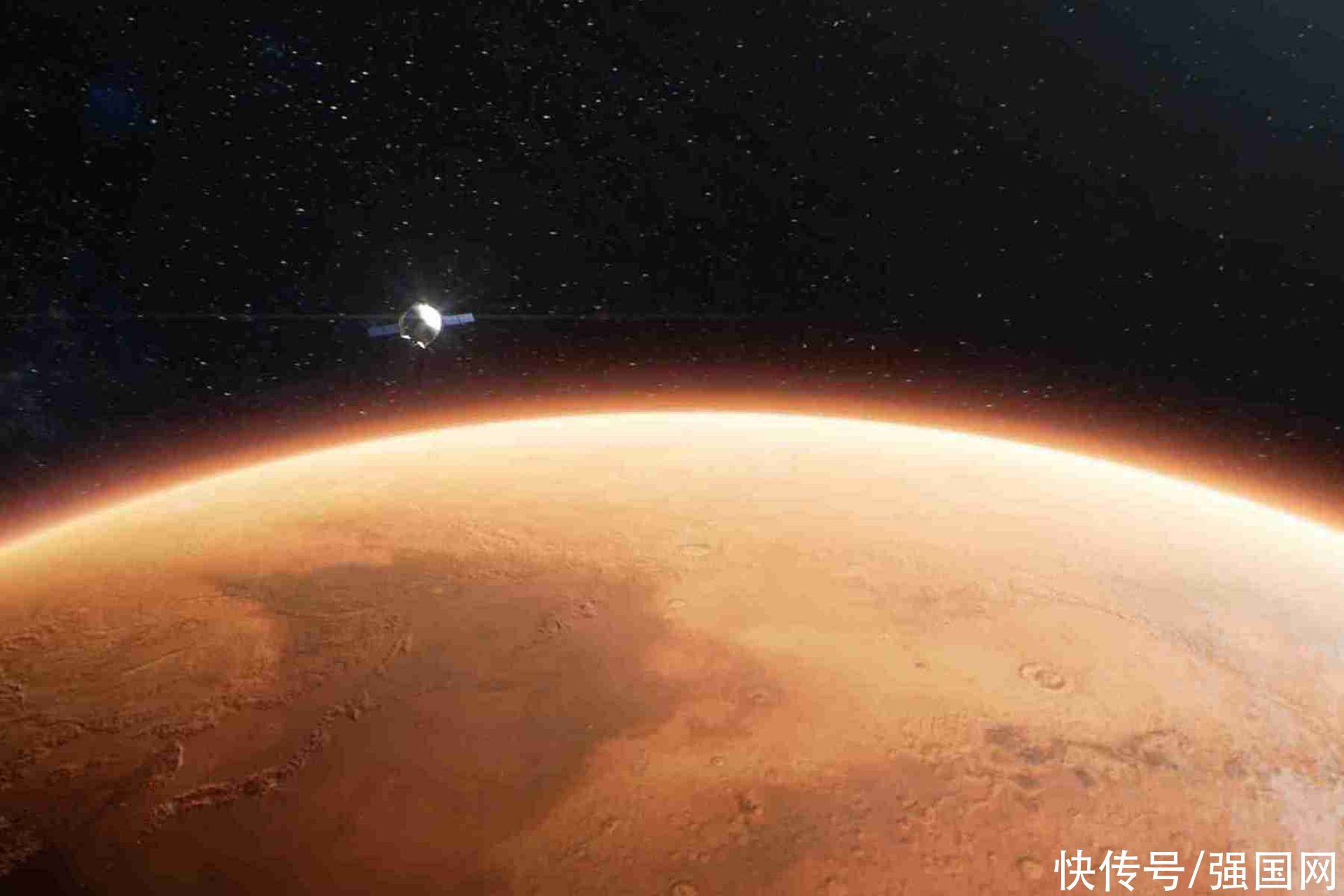 探测器 天问一号成功着陆火星,火星车降落过程,独自面对“黑色7分钟”