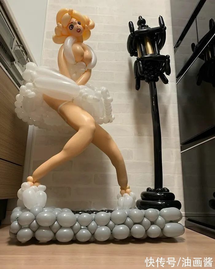 卡通角色|该来的还是来了!童年梦想成真,他用气球扭出经典的卡通角色